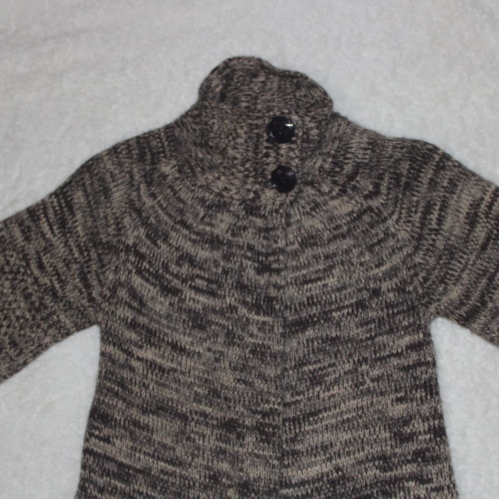 Vintage Turtleneck Knit Cardigan